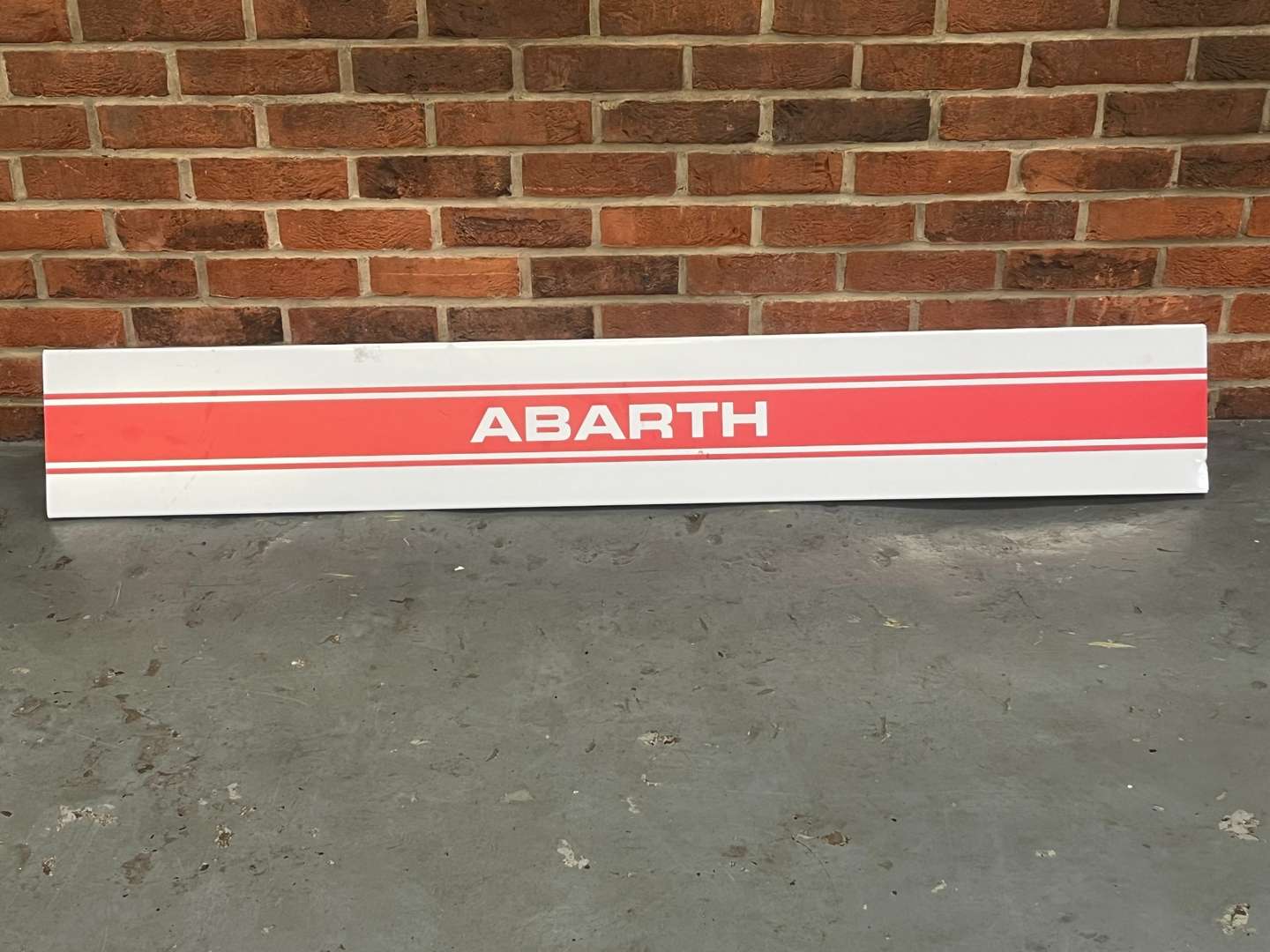 <p>Abarth Triangular Counter Top Sign</p>