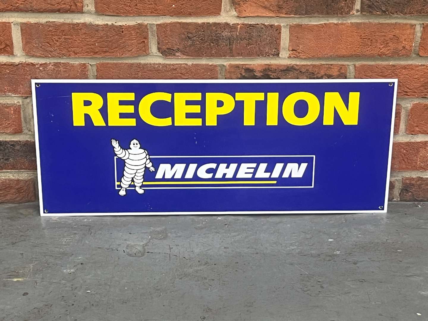 <p>Michelin Reception Aluminium Sign</p>