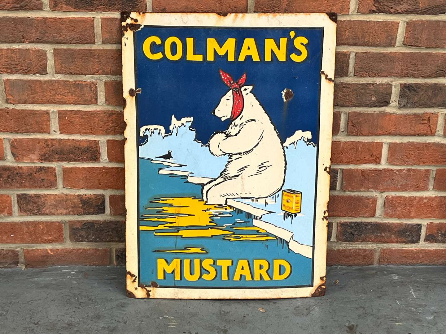 <p>Colmans Mustard Sign</p>