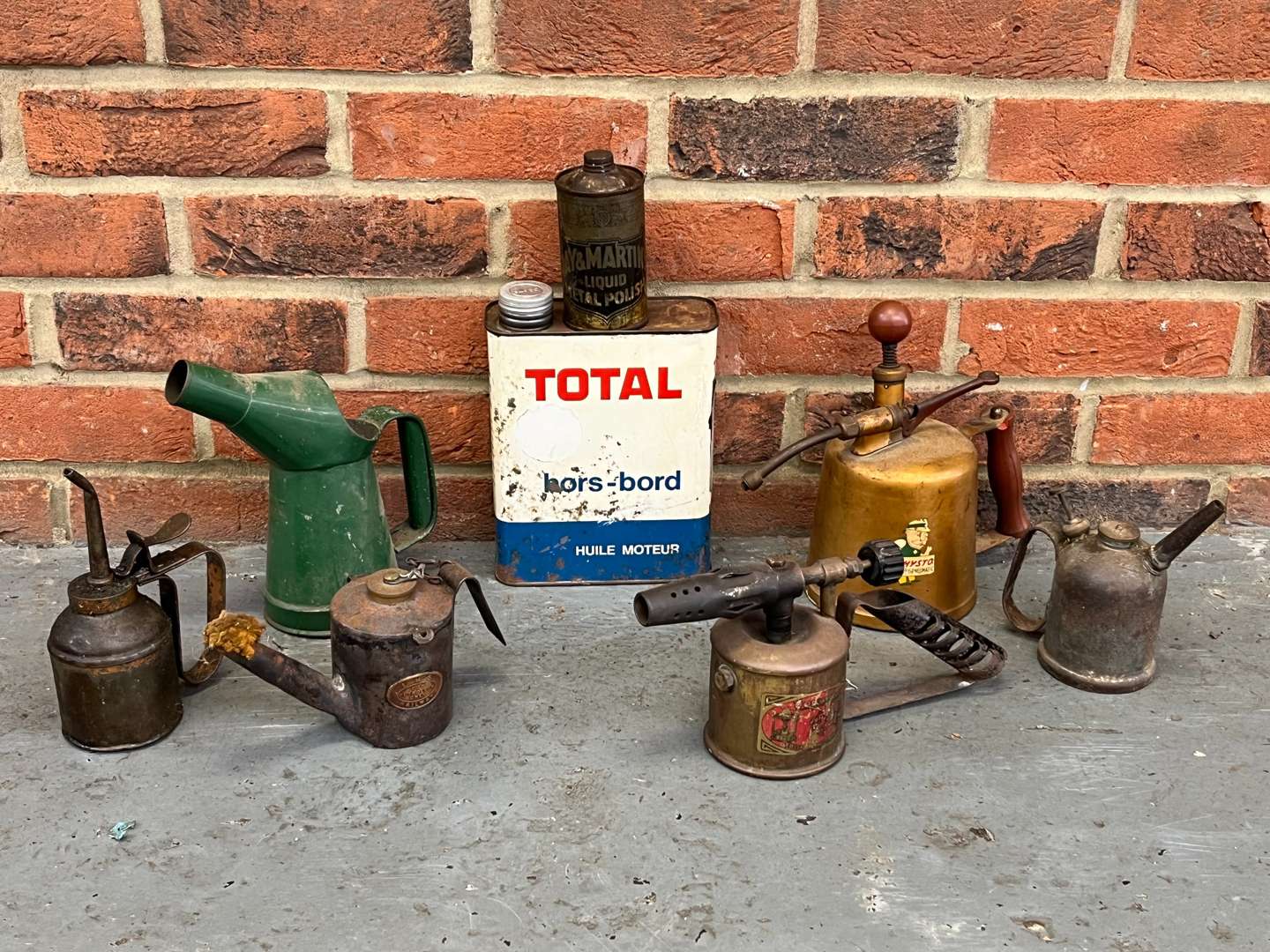 <p>Total Oil Can, Blow Torches and Oil Cans</p>