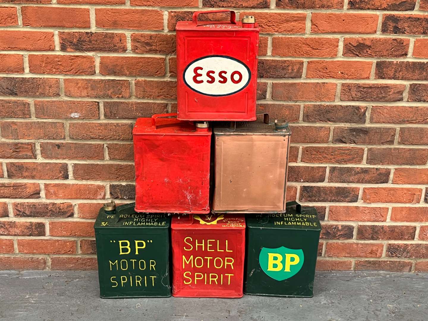 <p>Six Two Gallon Fuel Cans</p>