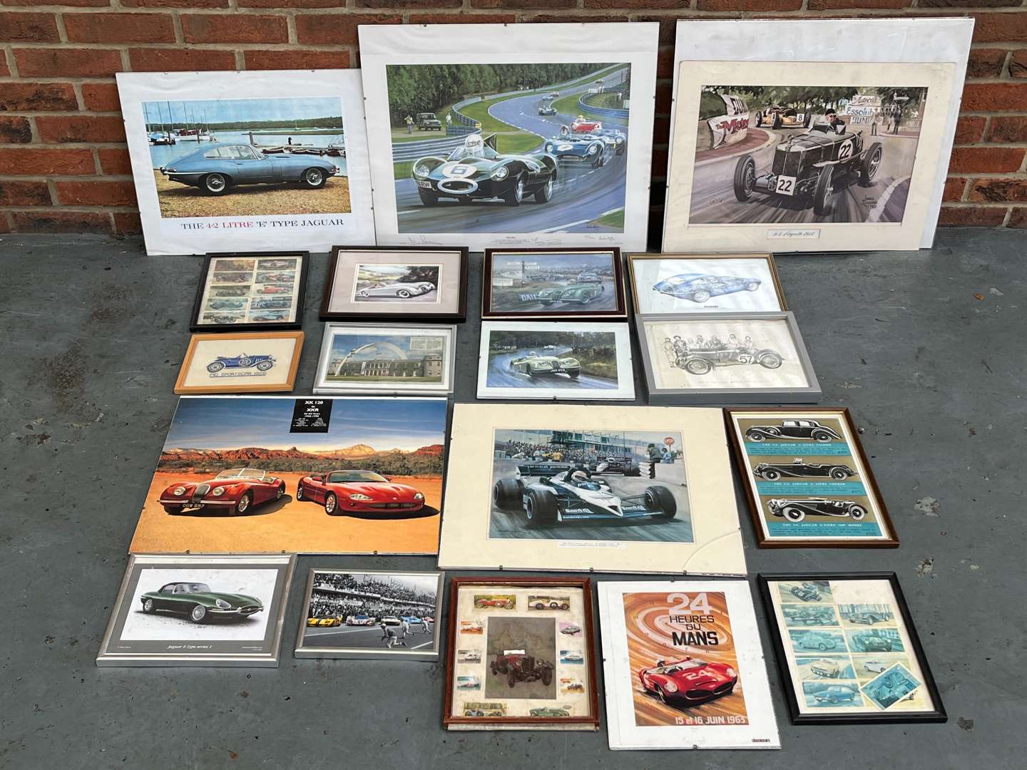 <p>Nineteen Framed Motoring Prints</p>