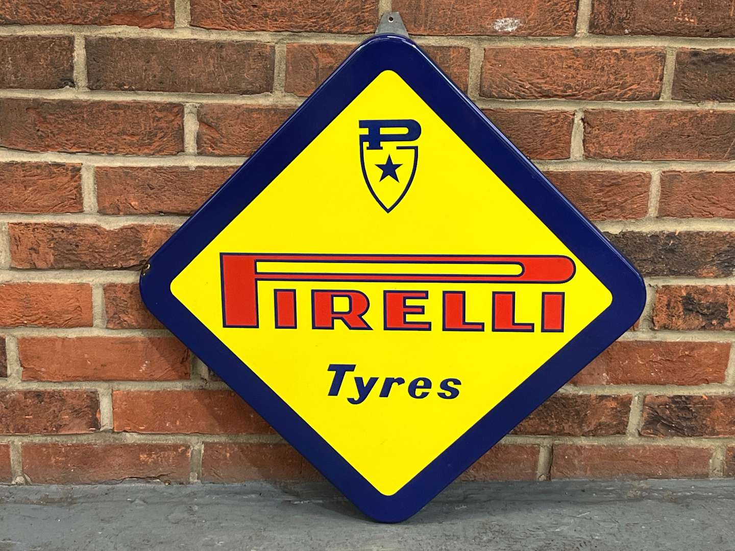 <p>Pirelli Tyre's Enamel Sign</p>