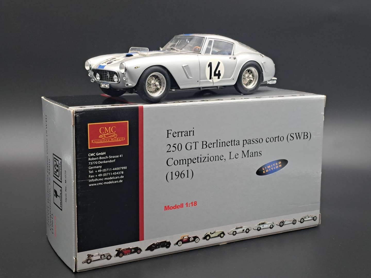 <p>CMC Ferrari 250 GT Berlinetta 1:18 scale</p>