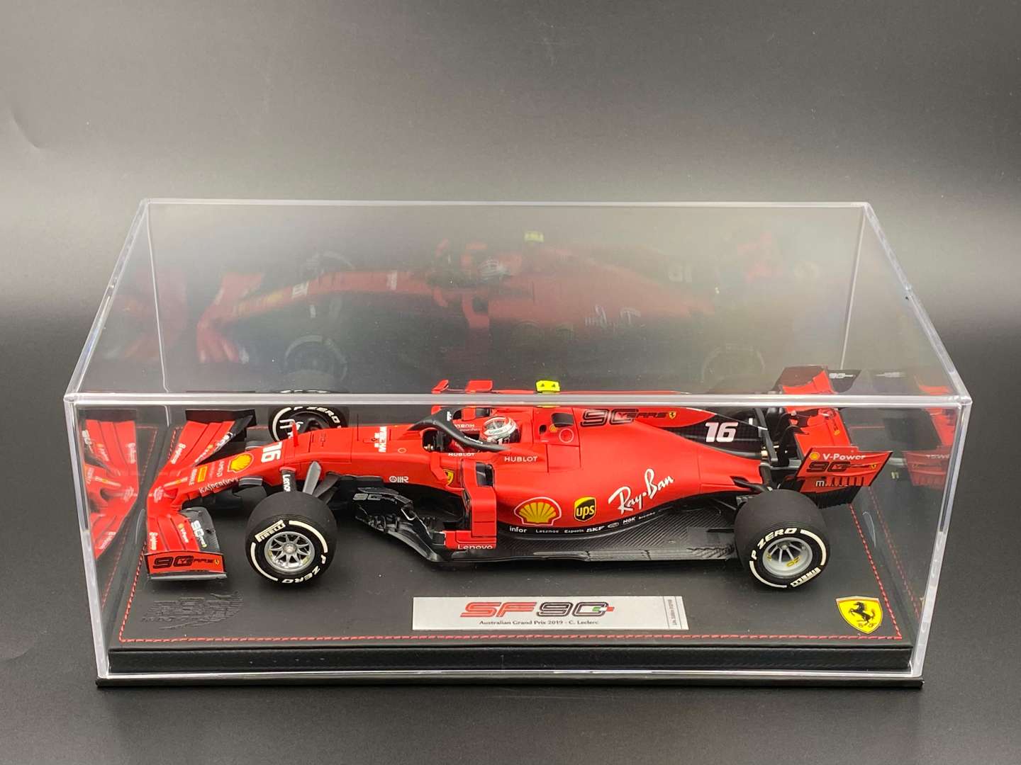 <p>BBR models C Leclerc Ferrari SF90 GP Australia 2019 1:18 scale</p>