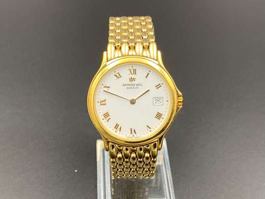 RAYMOND WEIL Geneve gold plated quartz wristwatch 5568 Z533628 Sat 7th December Luxury Items Nostalgia Anglia Car Auctions