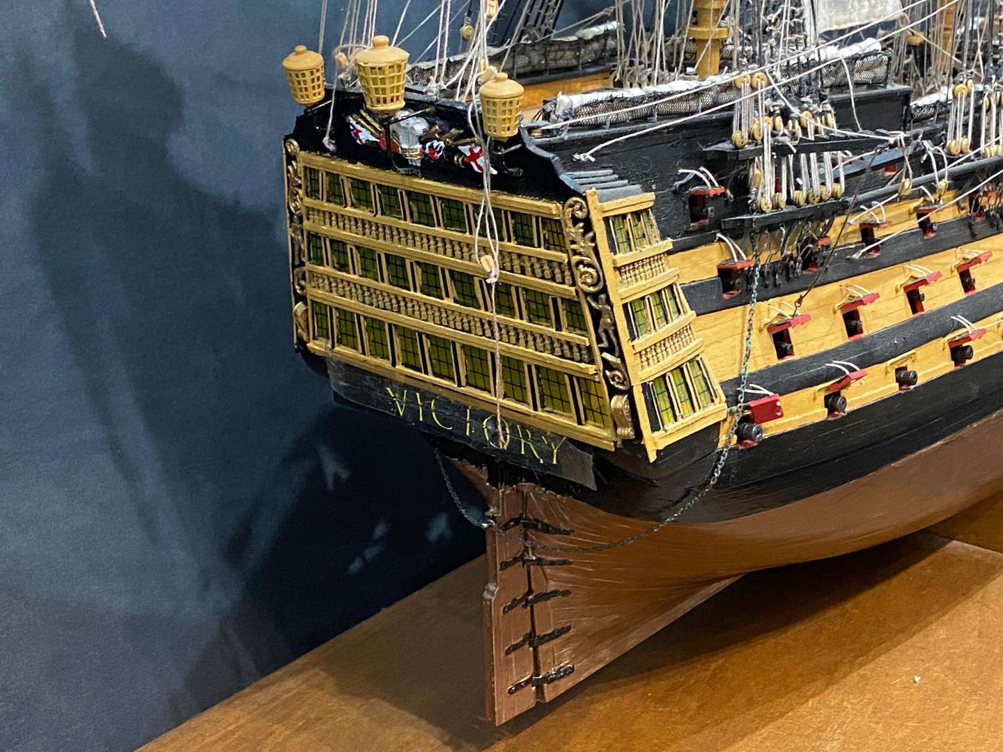 <p>HMS VICTORY first-rate ship-of-the-line scratch built model</p>