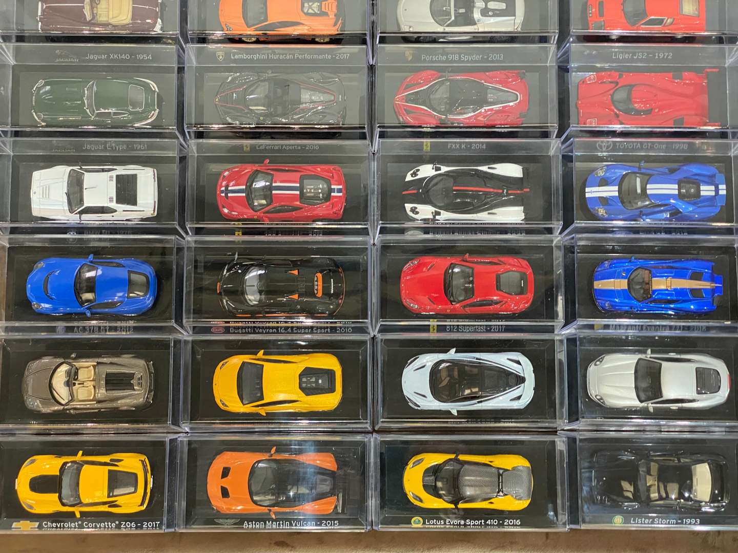 <p>PANINI a collection of 78 miniature supercars</p>