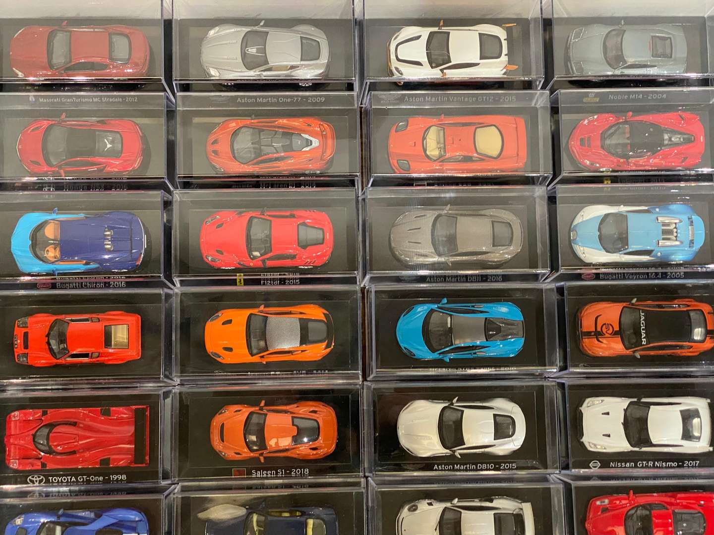 <p>PANINI a collection of 78 miniature supercars</p>