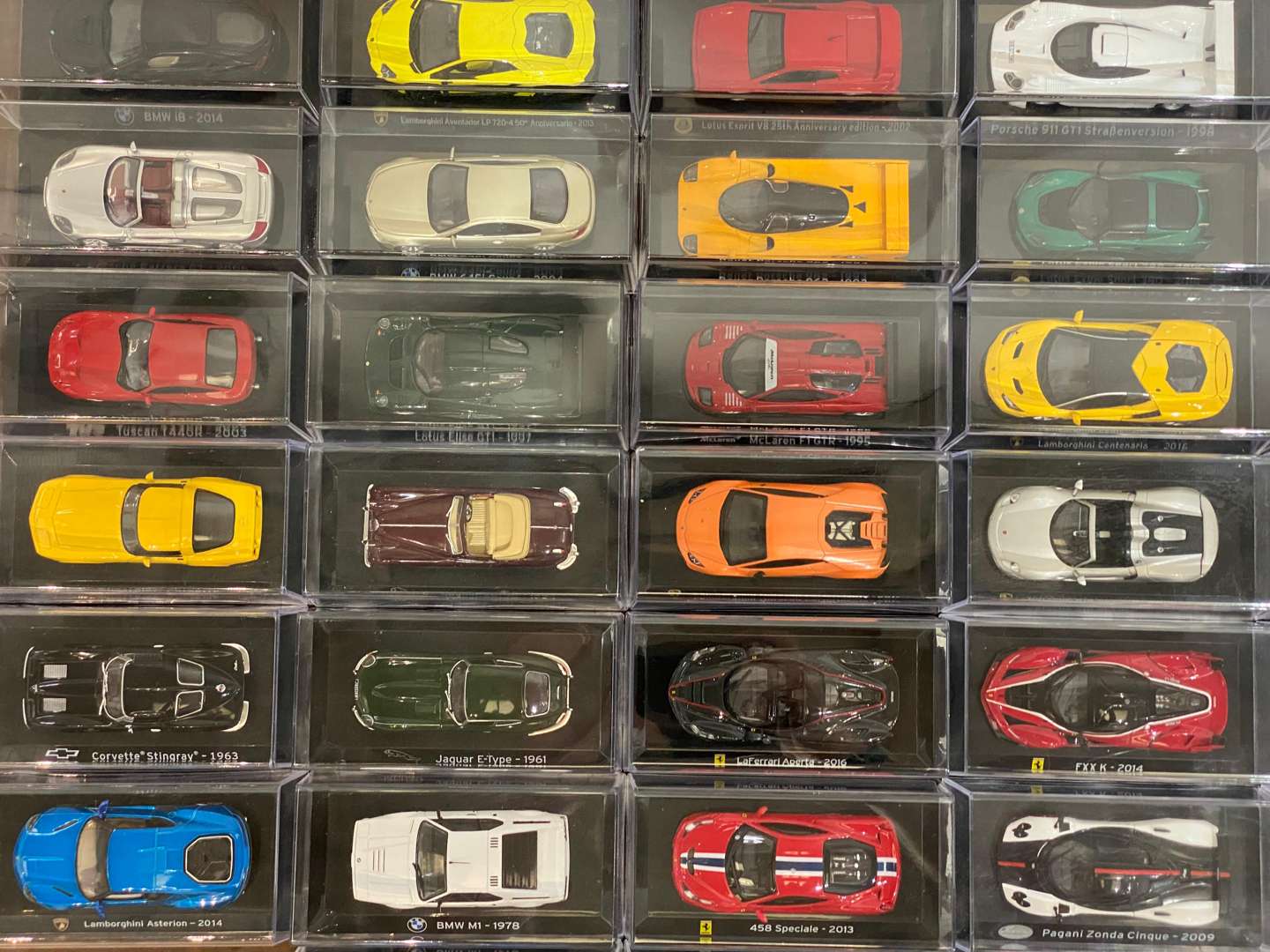 <p>PANINI a collection of 78 miniature supercars</p>