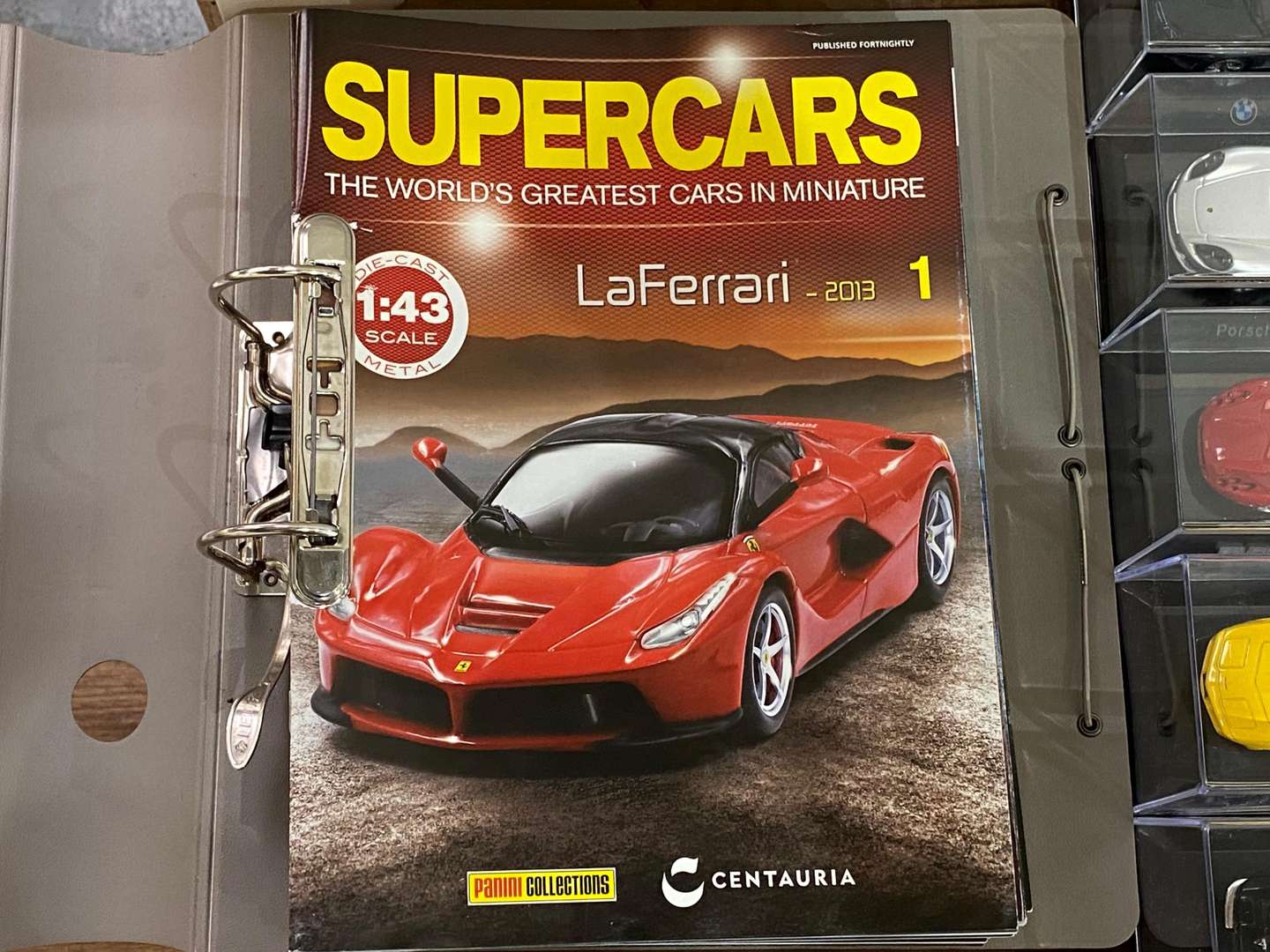 <p>PANINI a collection of 78 miniature supercars</p>