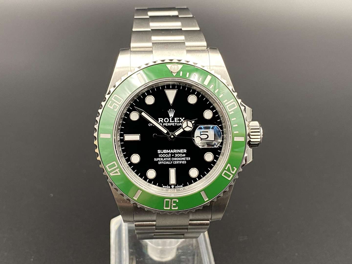 <p>ROLEX Submariner Date stainless steel wristwatch 126610LV 78D*****</p>