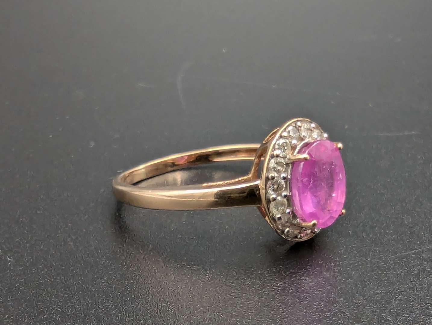 <p>Ruby & Diamond 9ct gold ring</p>