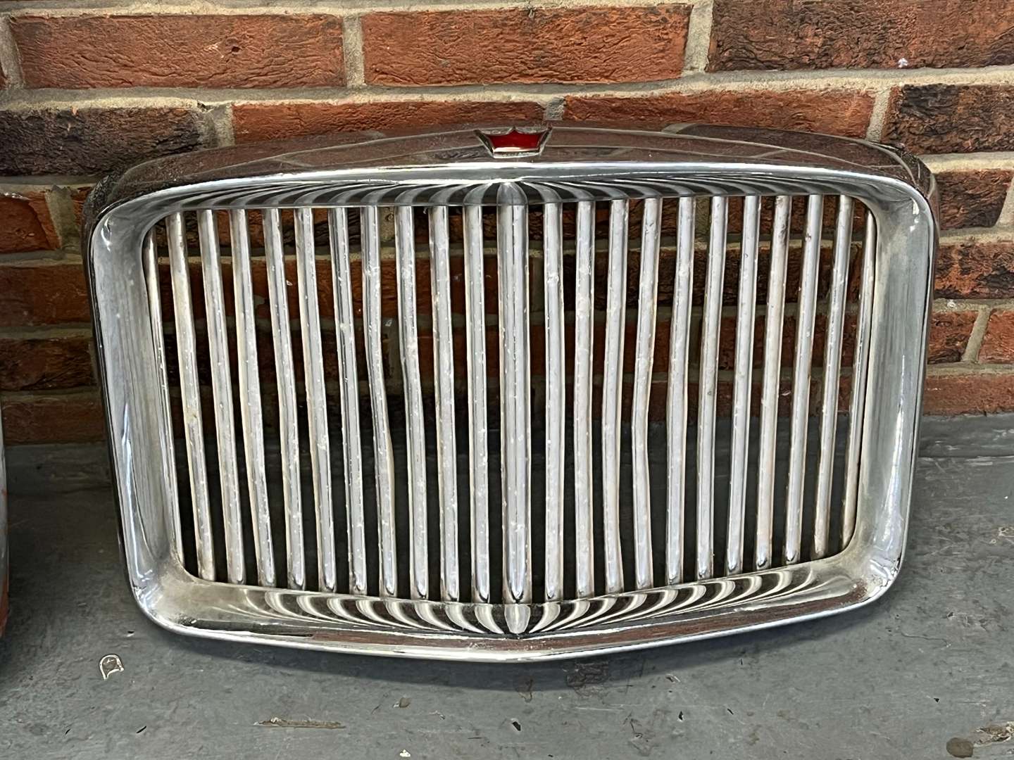 <p>Two Chrome Radiator Grilles From Princess and Wolseley &nbsp;</p>