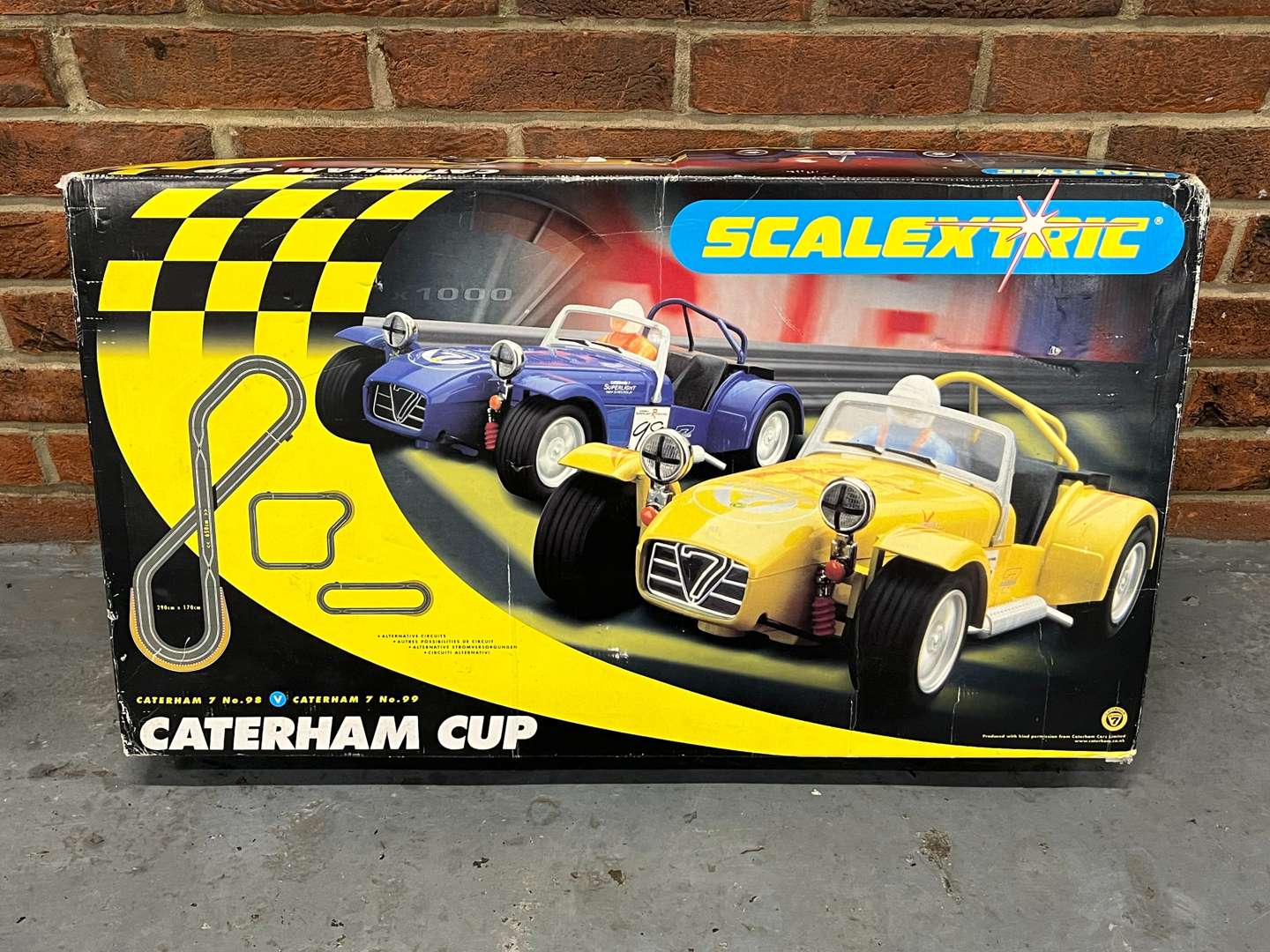 <p>Boxed Caterham Cup Scalextric Set</p>