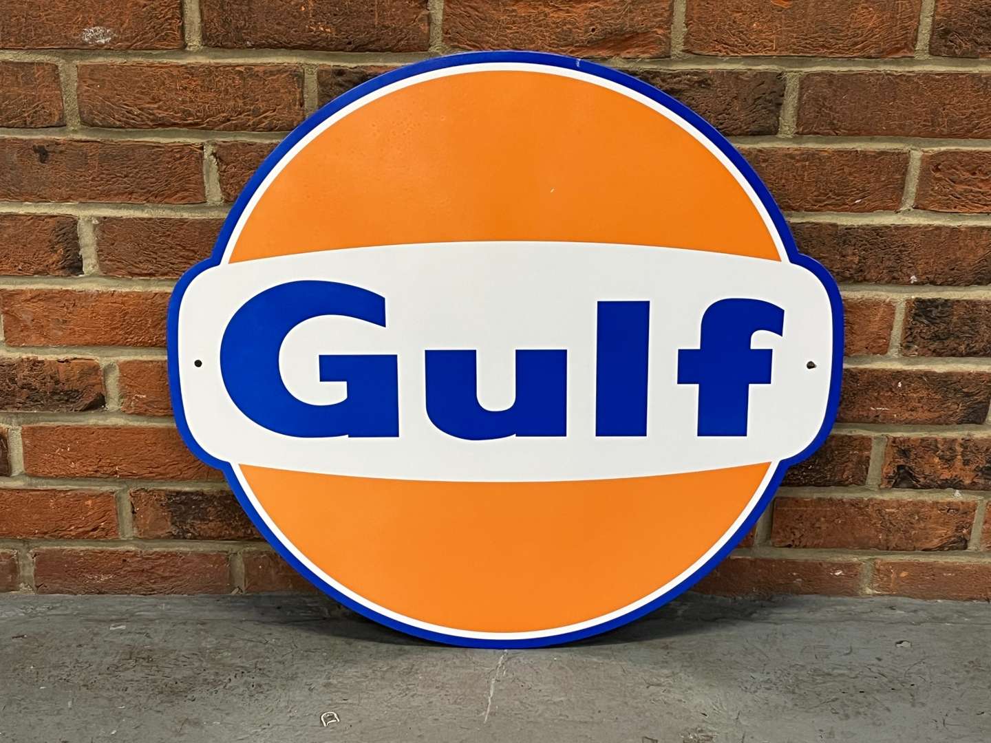 <p>Gulf Metal Emblem Sign</p>