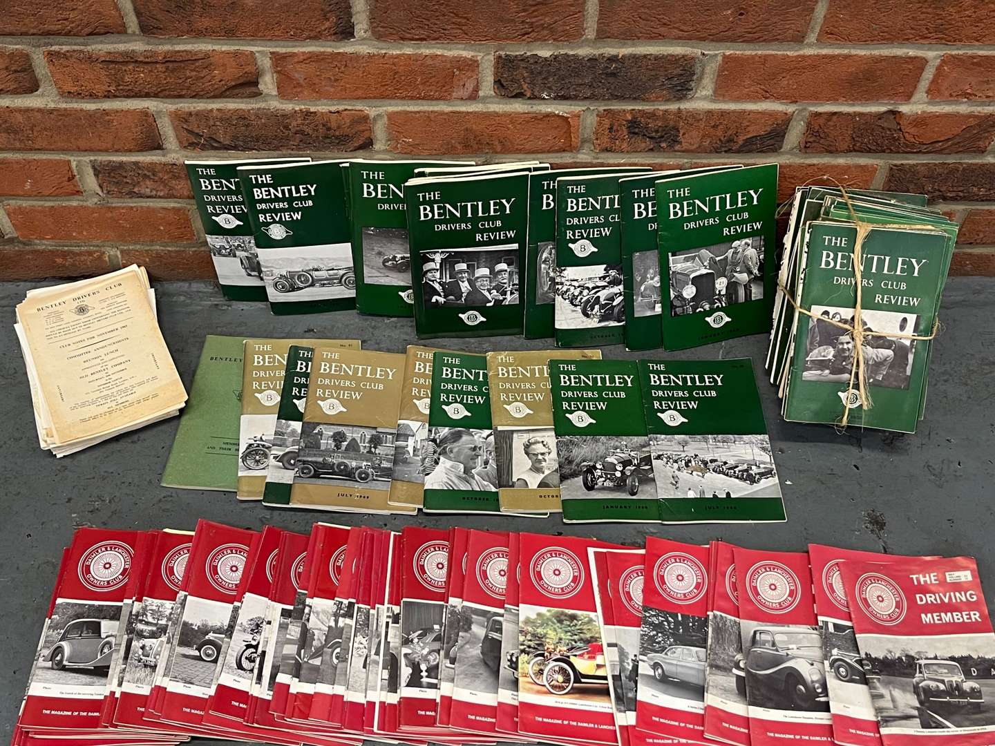 <p>1960/70's Bentley Driver and Daimler Owners Club Magazines&nbsp;</p>