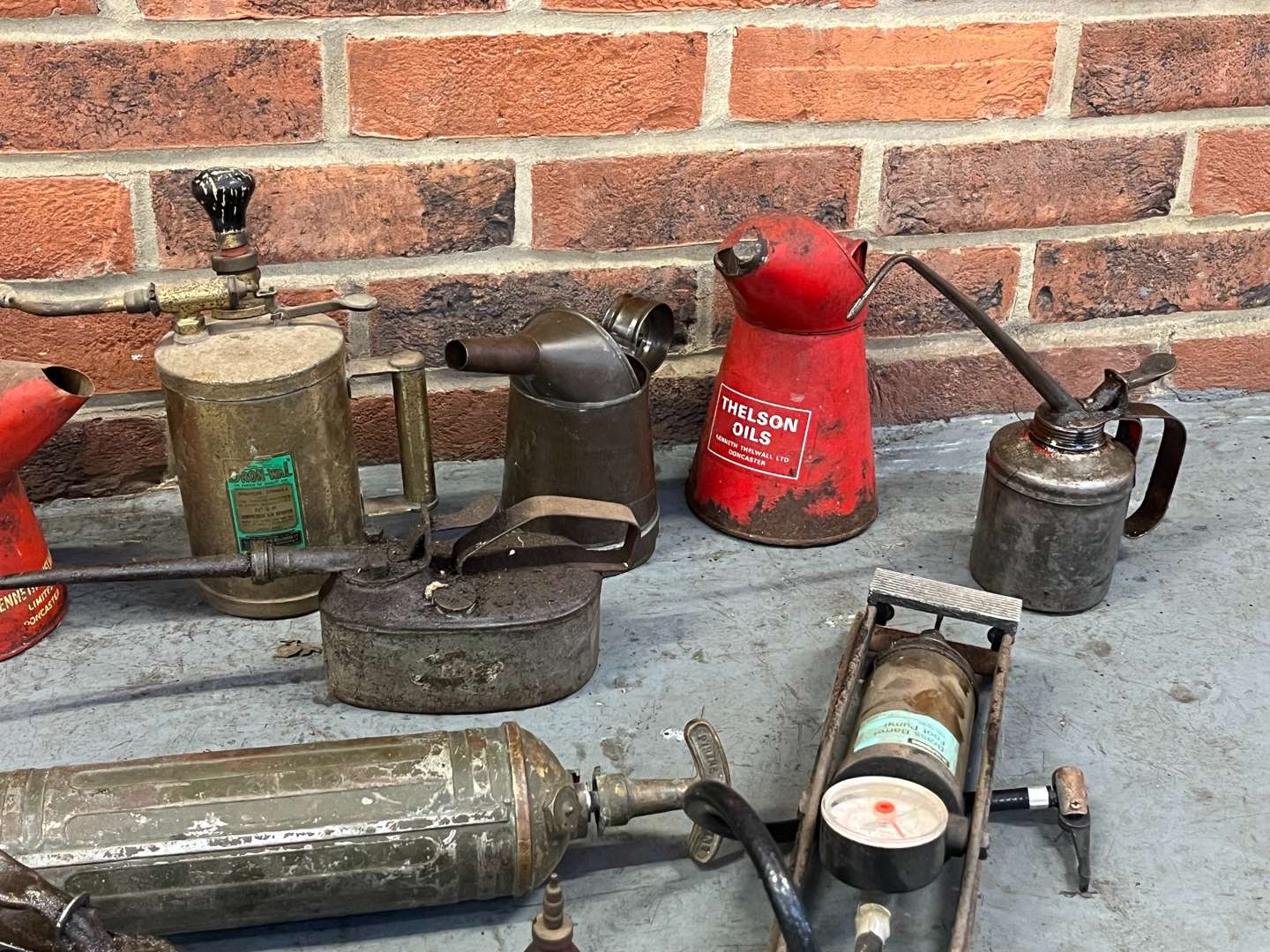 <p>Mixed Lot of Oil Pourers, Foot Pumps Etc</p>