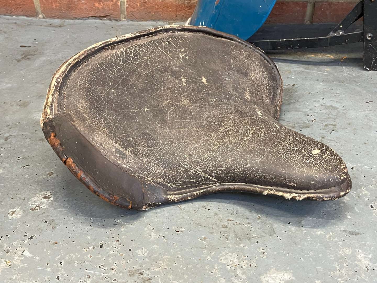 <p>1950's Harley Davidson Seat/Speedo and Mud Guard</p>