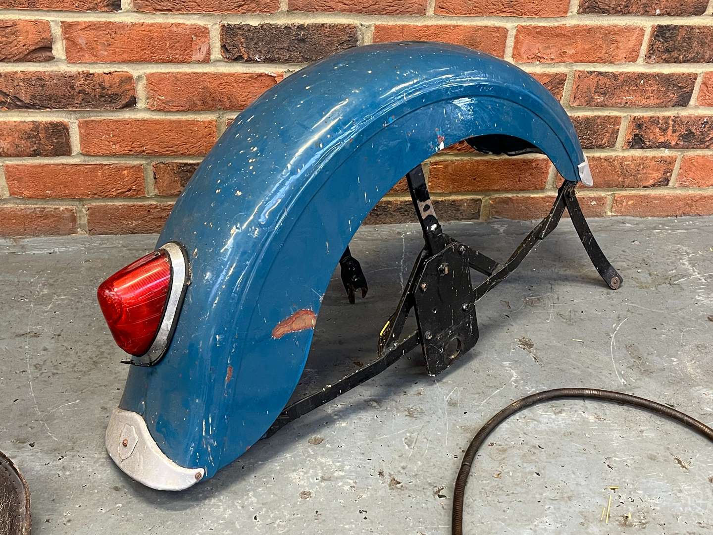 <p>1950's Harley Davidson Seat/Speedo and Mud Guard</p>