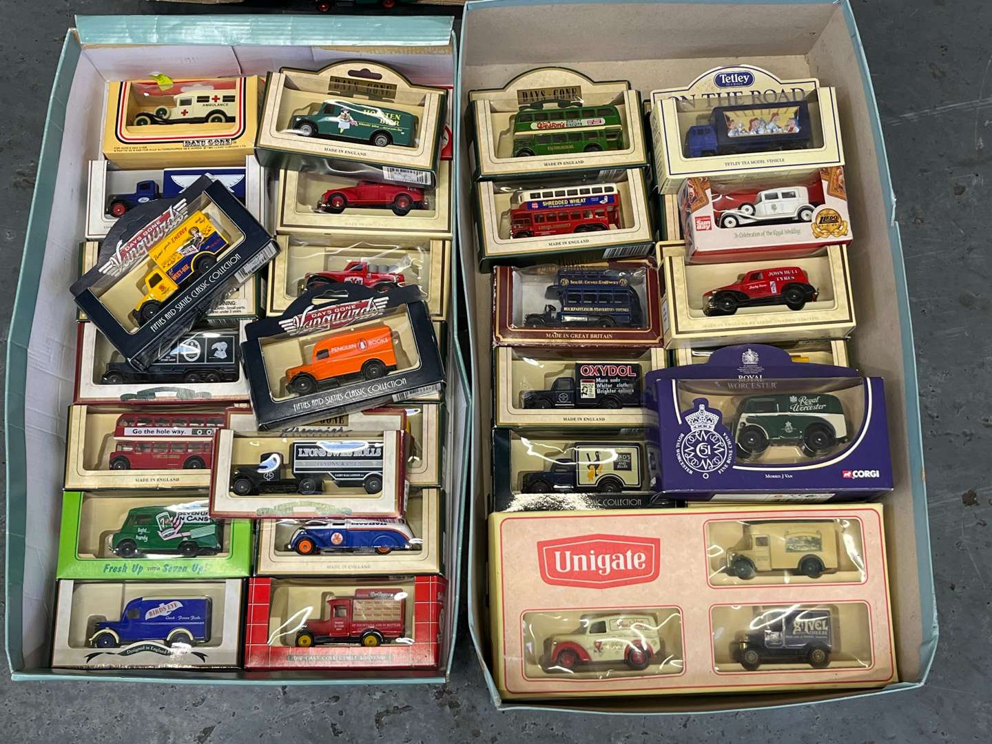 <p>Three Trays of Die Cast Toy Cars</p>