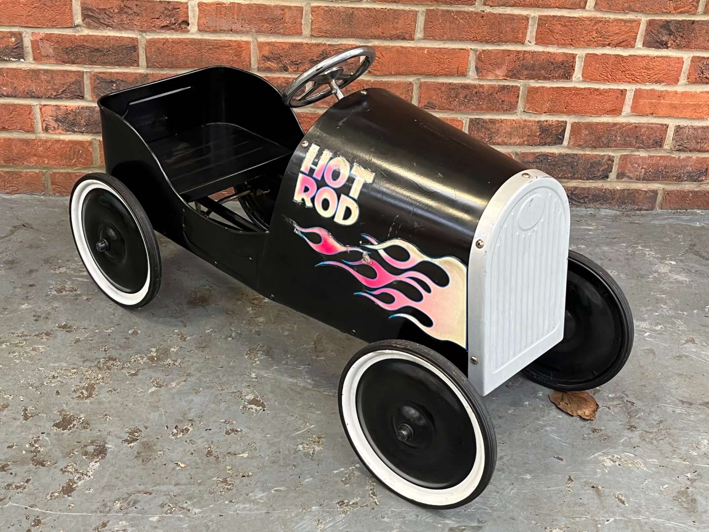 <p>Hot Rod Tin Plate Childs Pedal Car</p>