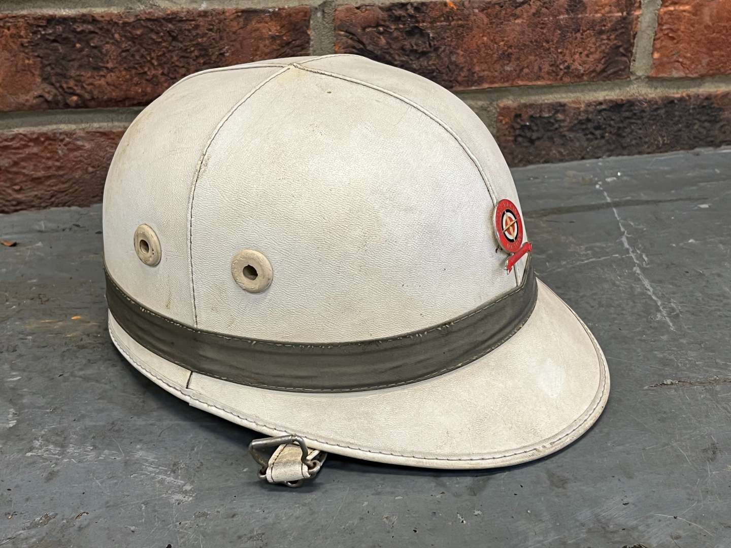 <p>Corker Scooter Helmet and Badge</p>