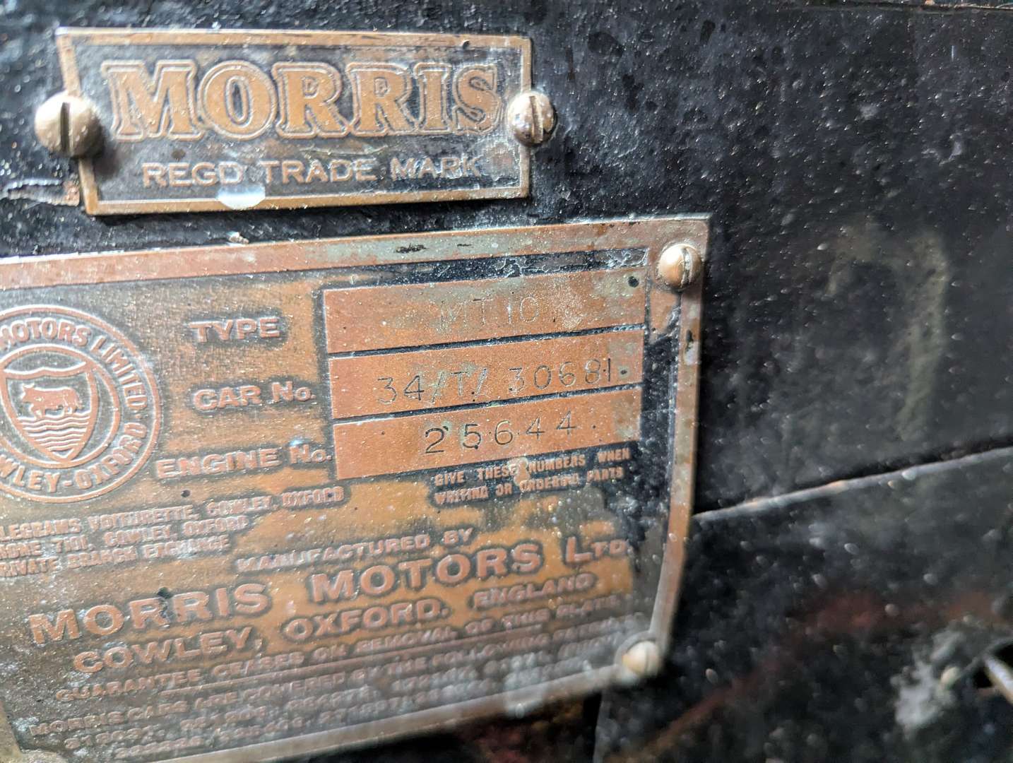 <p>1934 MORRIS 10/4</p>