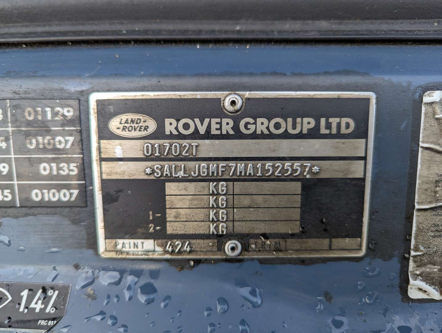 <p>1995 LAND ROVER DISCOVERY TDI</p>