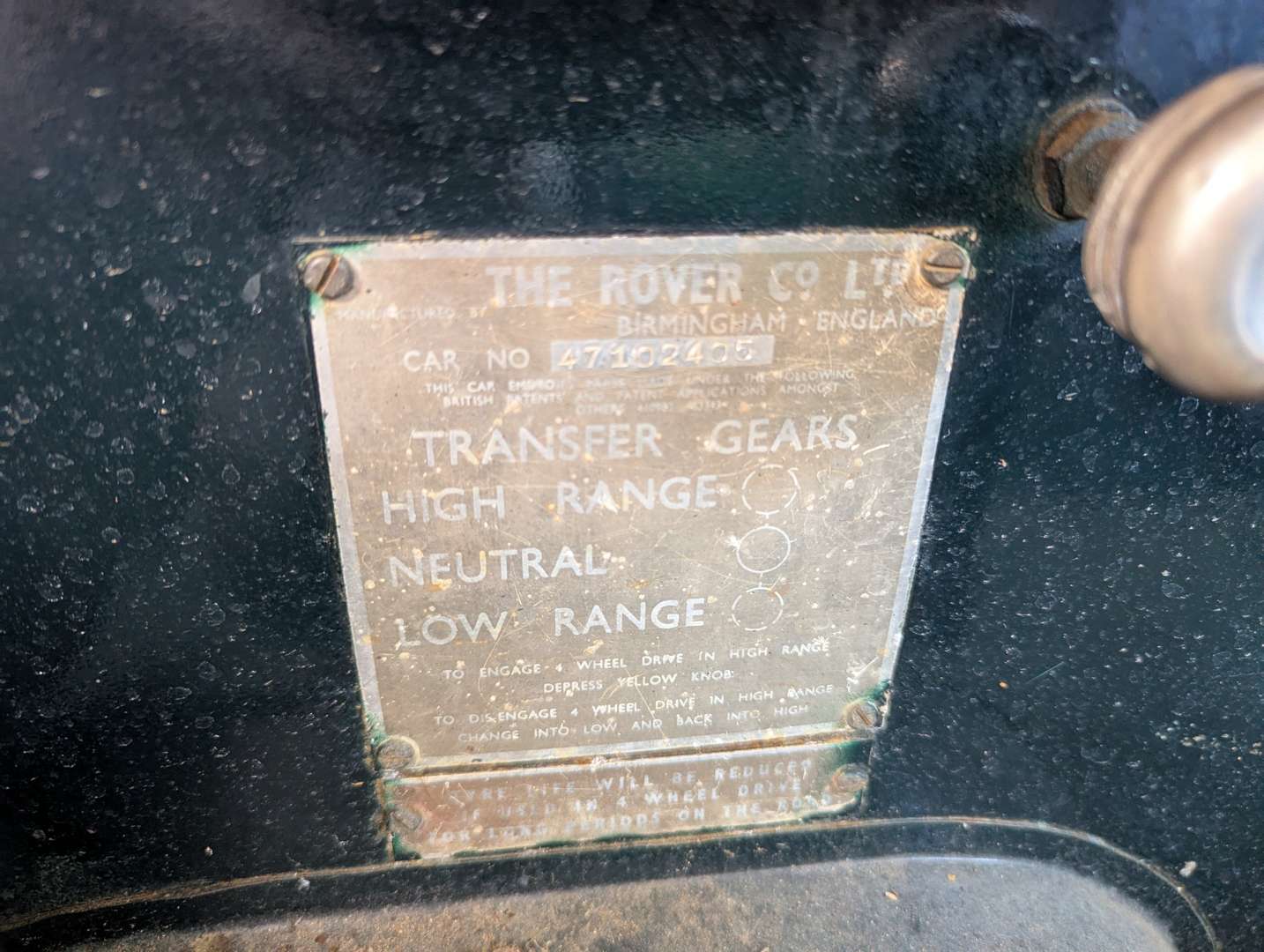 <p>1954 LAND ROVER S1 86"</p>