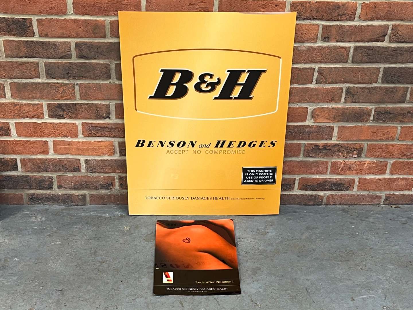 <p>Benson & Hedges, Embassy Cigarette Signs (2)</p>