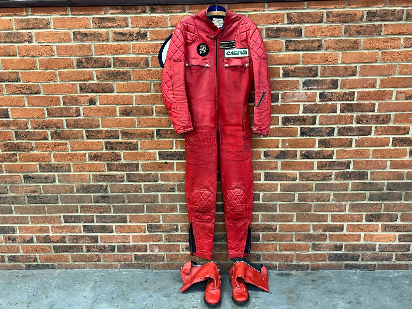 <p>Lewis Leathers Cagiva Motorcycle Leathers (Size 38) & Boots</p>