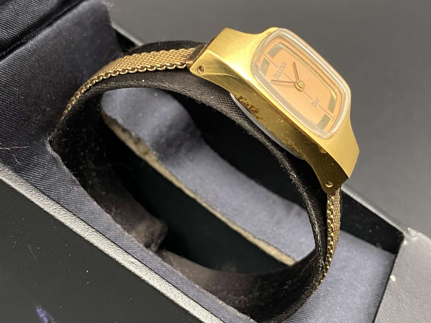 <p>BULOVA for CHRISTIAN DIOR, gold plated, 23-jewel manual wrist watch,</p>