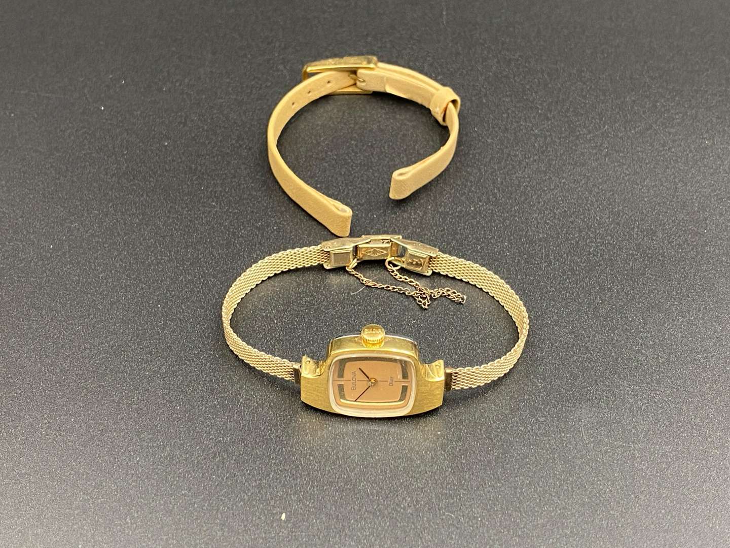 <p>BULOVA for CHRISTIAN DIOR, gold plated, 23-jewel manual wrist watch,</p>