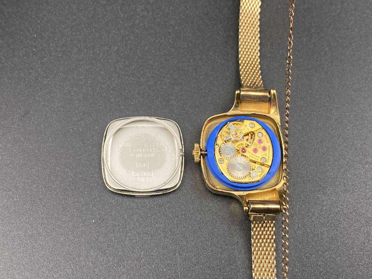 <p>BULOVA for CHRISTIAN DIOR, gold plated, 23-jewel manual wrist watch,</p>