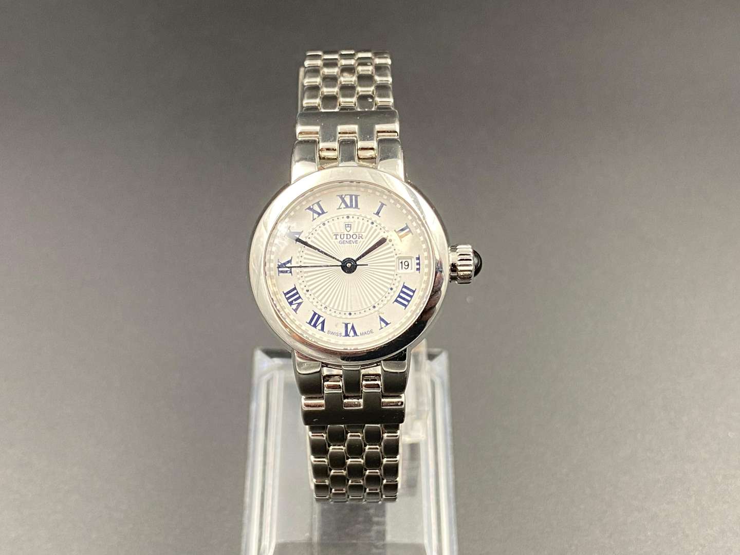 <p>TUDOR, Clair de Rose M35200 1689483 ladies stainless steel automatic wristwatch</p>