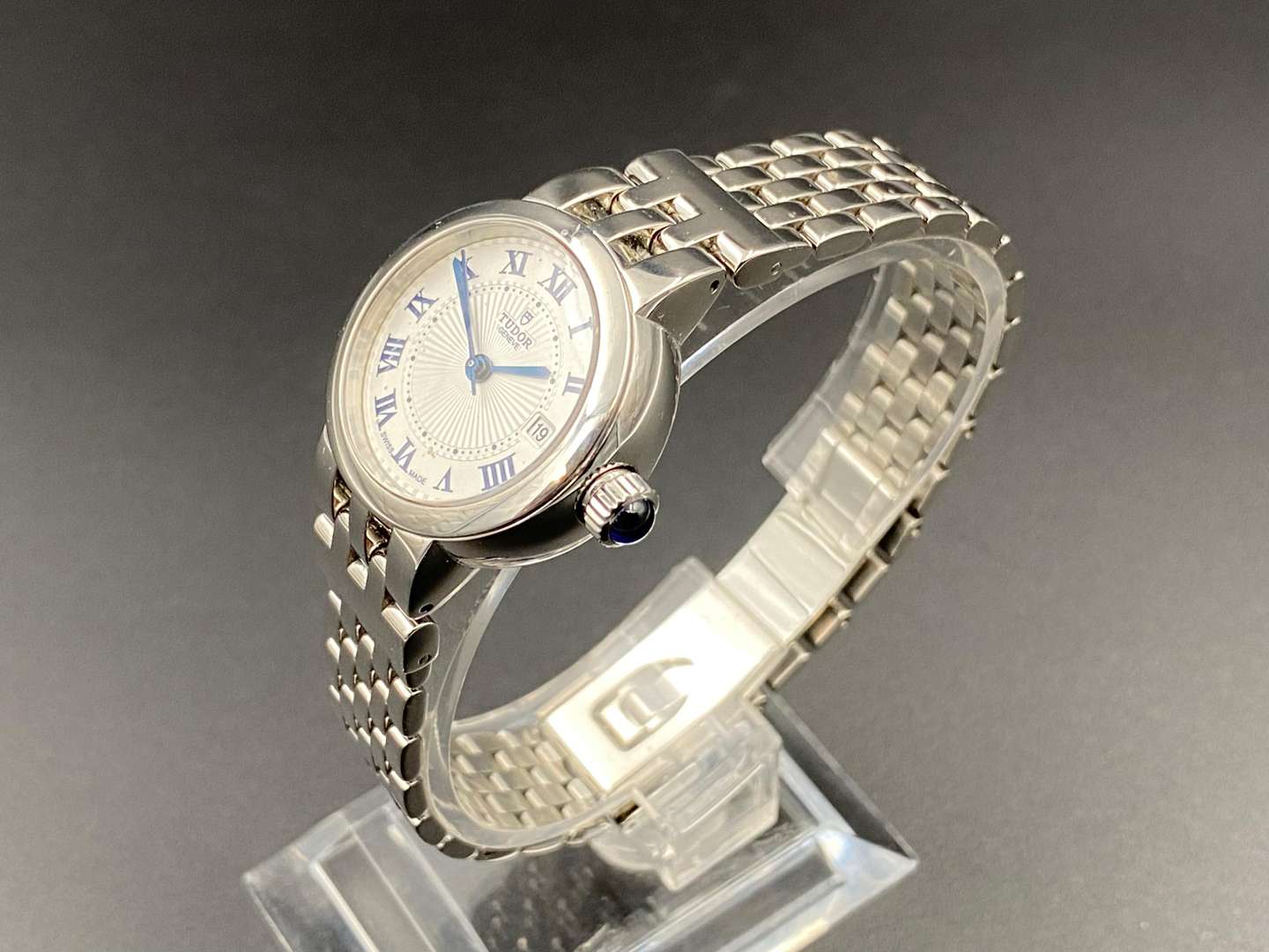 <p>TUDOR, Clair de Rose M35200 1689483 ladies stainless steel automatic wristwatch</p>