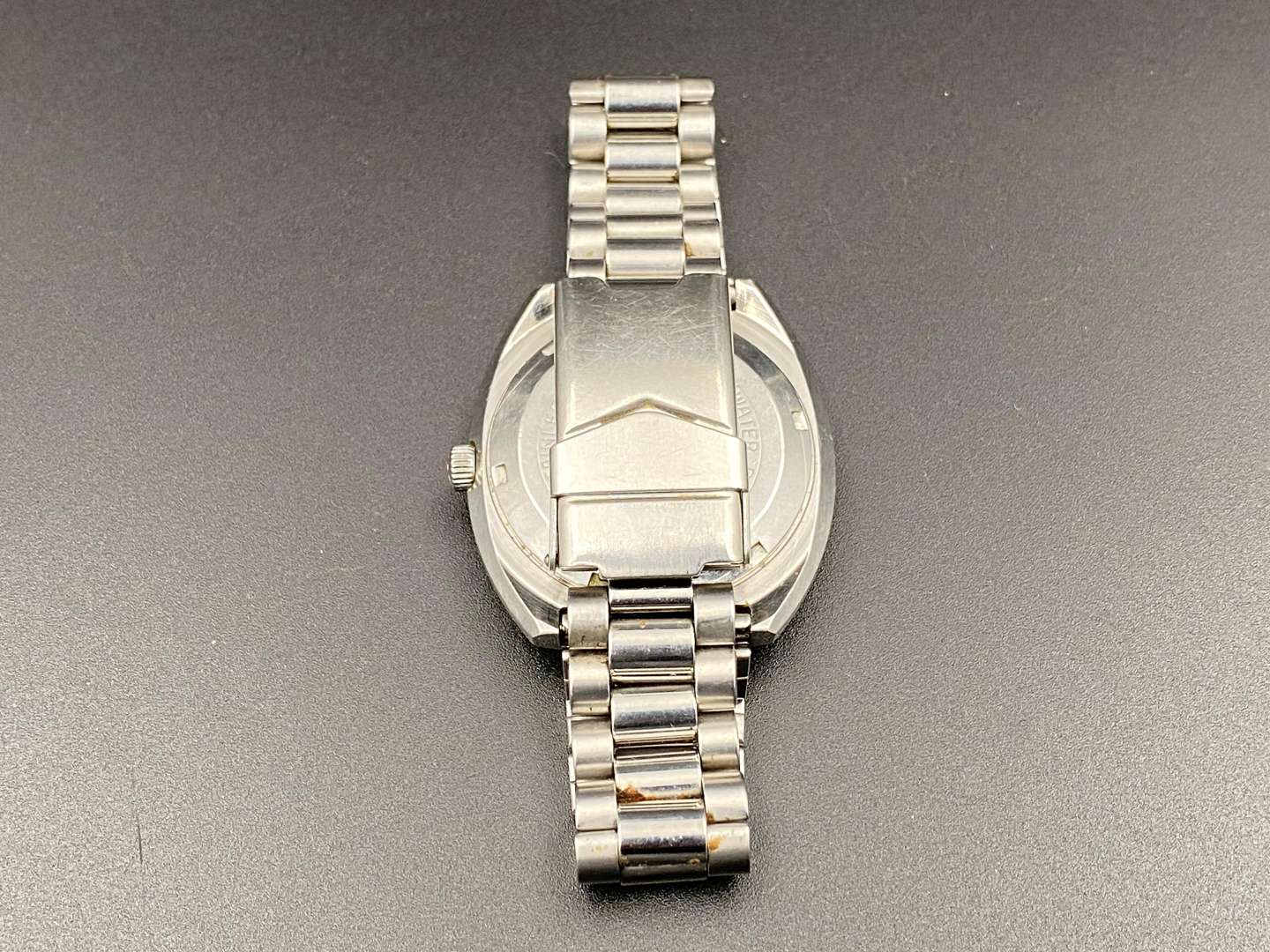 <p>CITIZEN, stainless steel automatic calendar wristwatch 8210A</p>