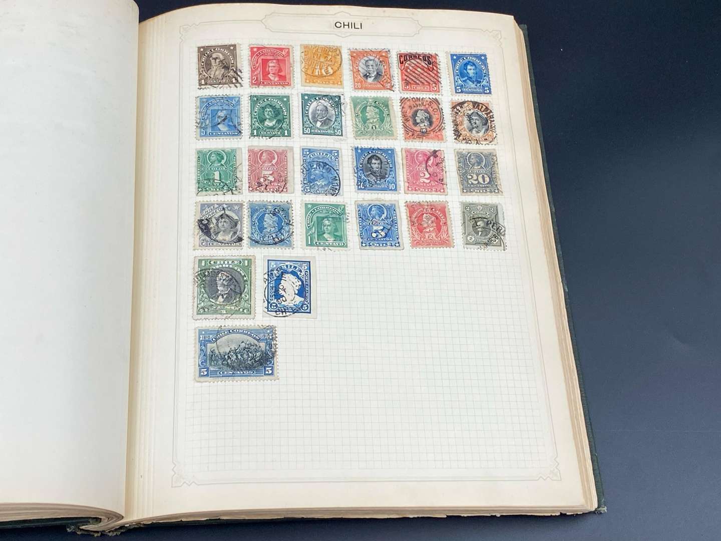 <p>SIMPLEX BLANK STAMP ALBUM, late 19th and early 20th century international stamp album and contents,</p>