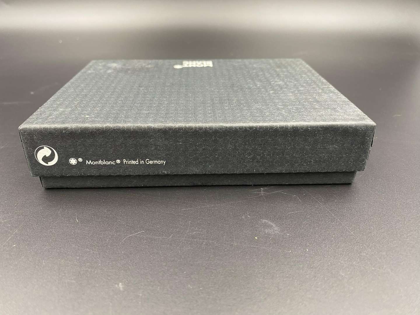 <p>MONT BLANC, a black, stitched leather pocket address book,&nbsp;</p>