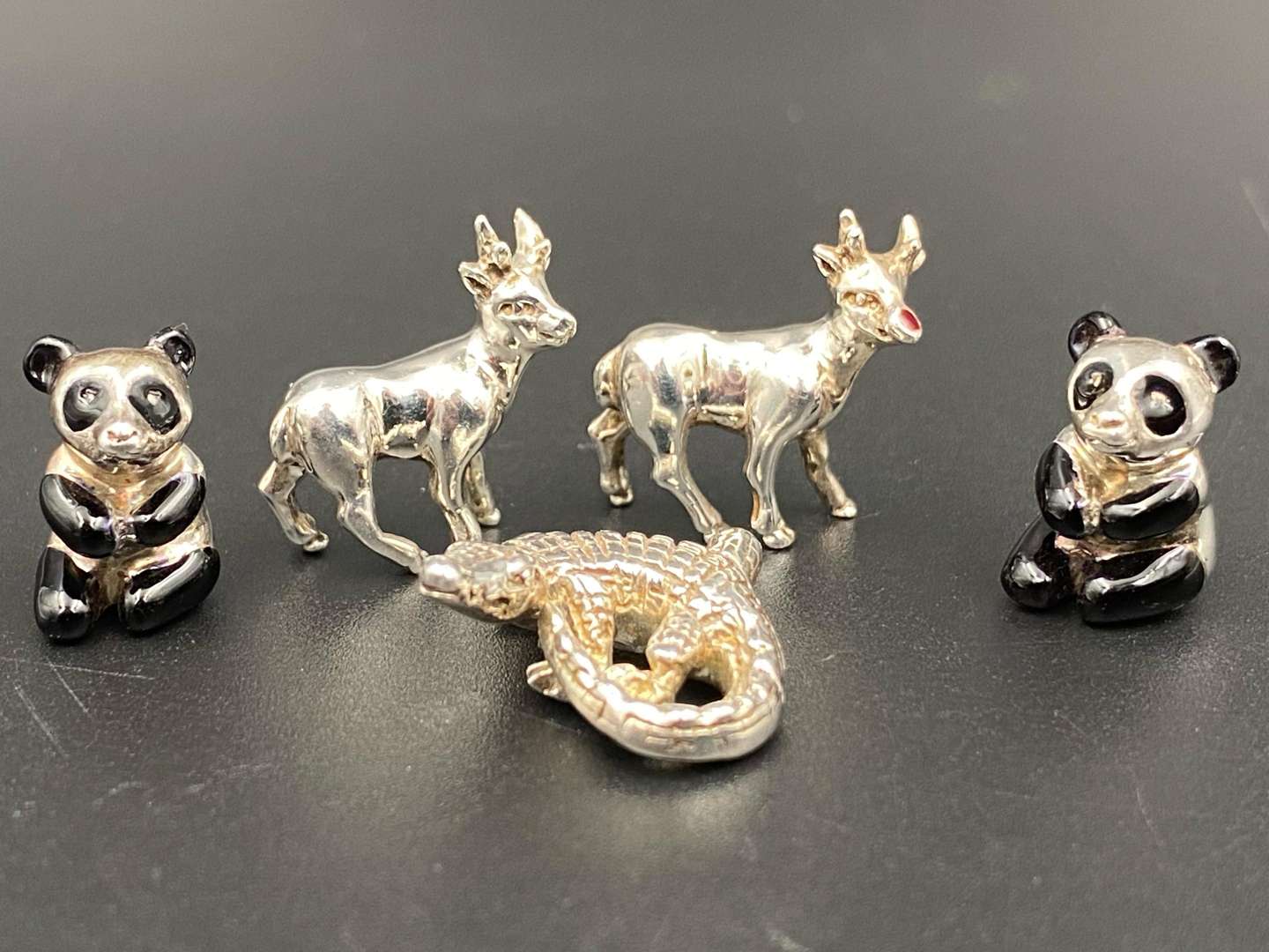 <p>LINKS OF LONDON, five various cast silver animal models</p>