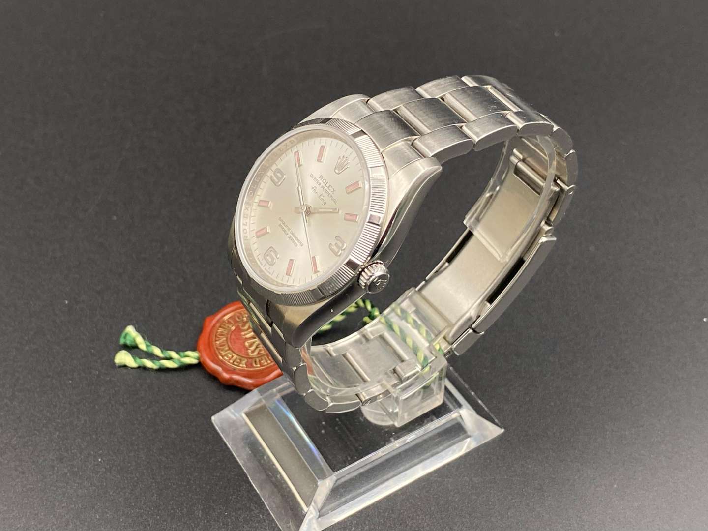 <p>ROLEX, Air-King, stainless steel, center seconds wristwatch, Ref 114210, M243752.</p>