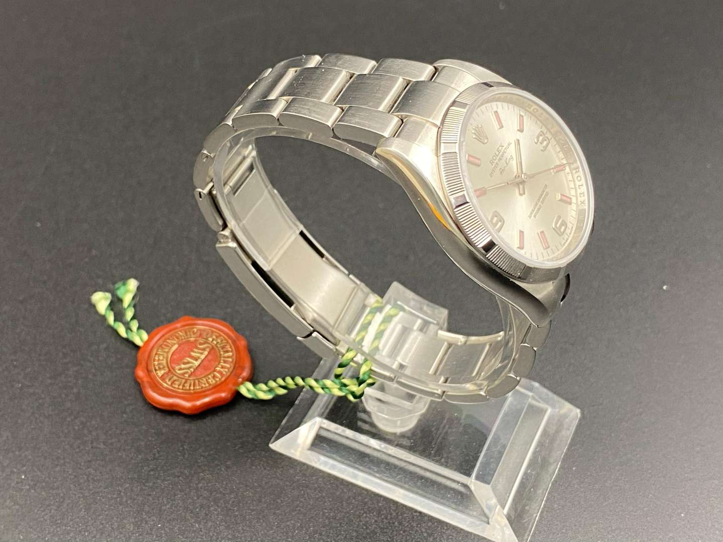 <p>ROLEX, Air-King, stainless steel, center seconds wristwatch, Ref 114210, M243752.</p>