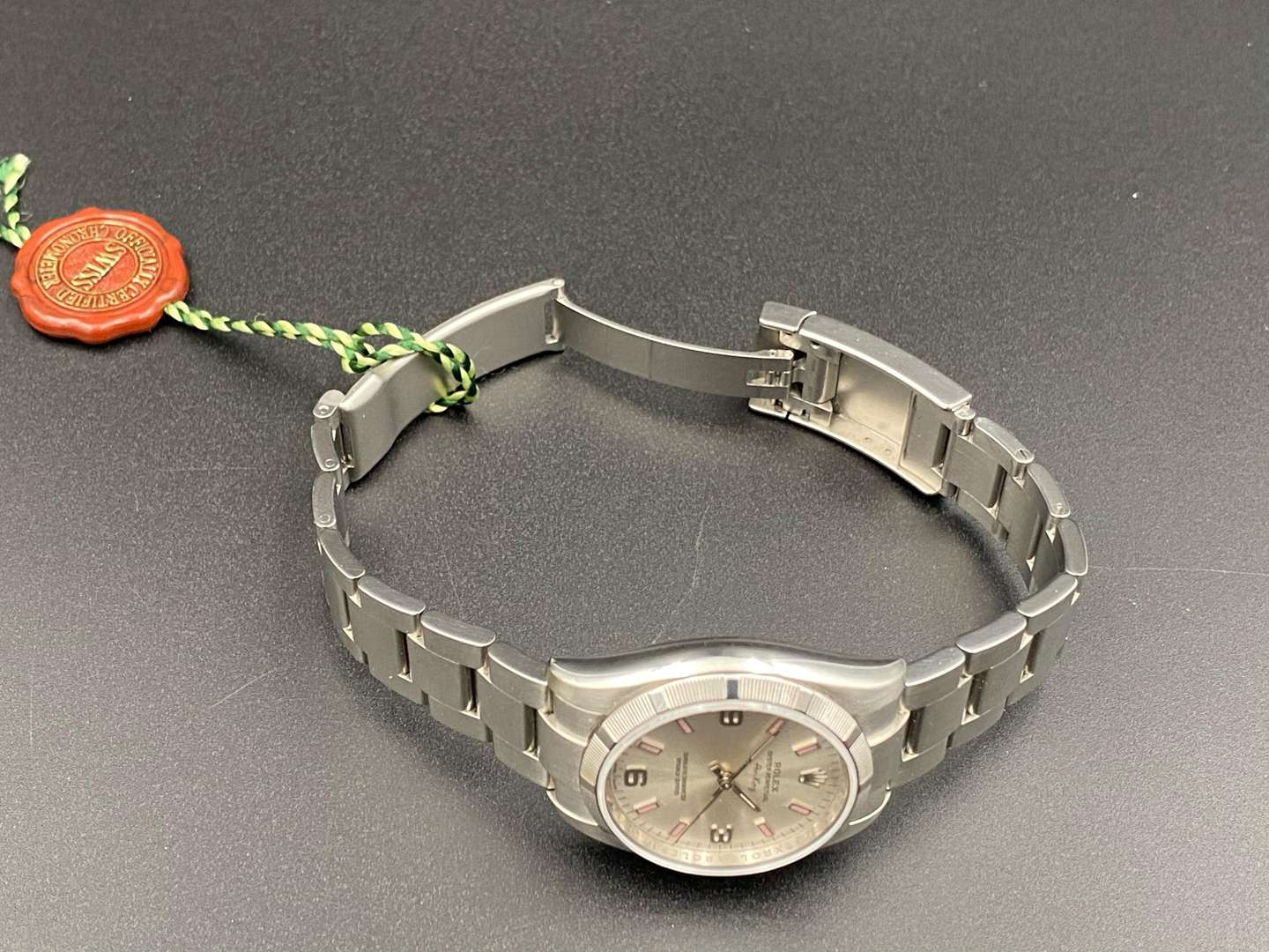 <p>ROLEX, Air-King, stainless steel, center seconds wristwatch, Ref 114210, M243752.</p>