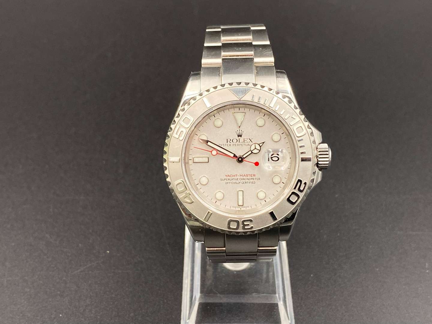 <p>ROLEX, YACHT-MASTER,stainless steel, center seconds, calendar wristwatch, &nbsp;Ref 16622, Z044495,&nbsp;</p>