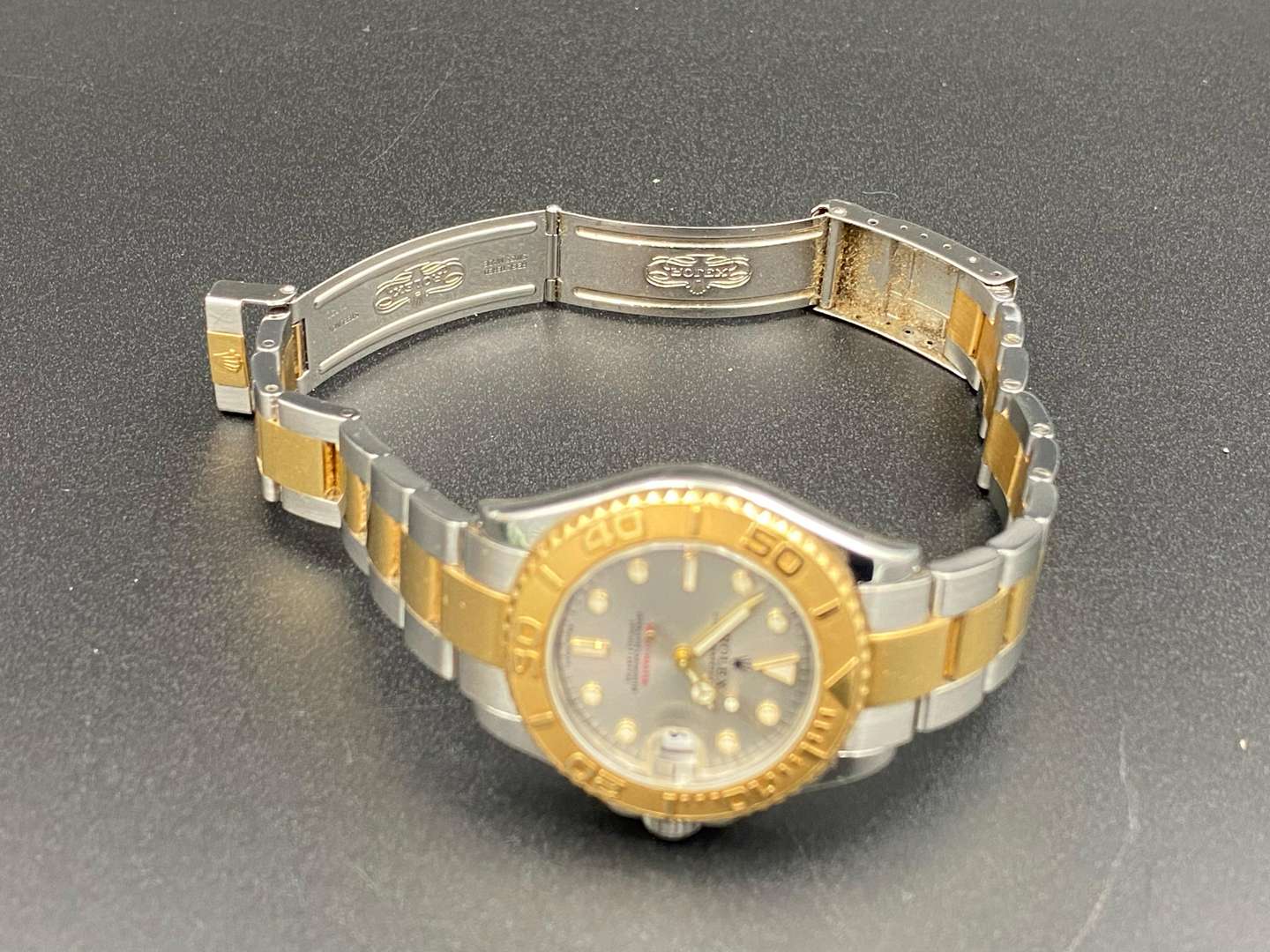 <p>ROLEX, YACHT-MASTER, stainless steel & gold, center seconds, calendar wristwatch, Ref 168623, K969098</p>