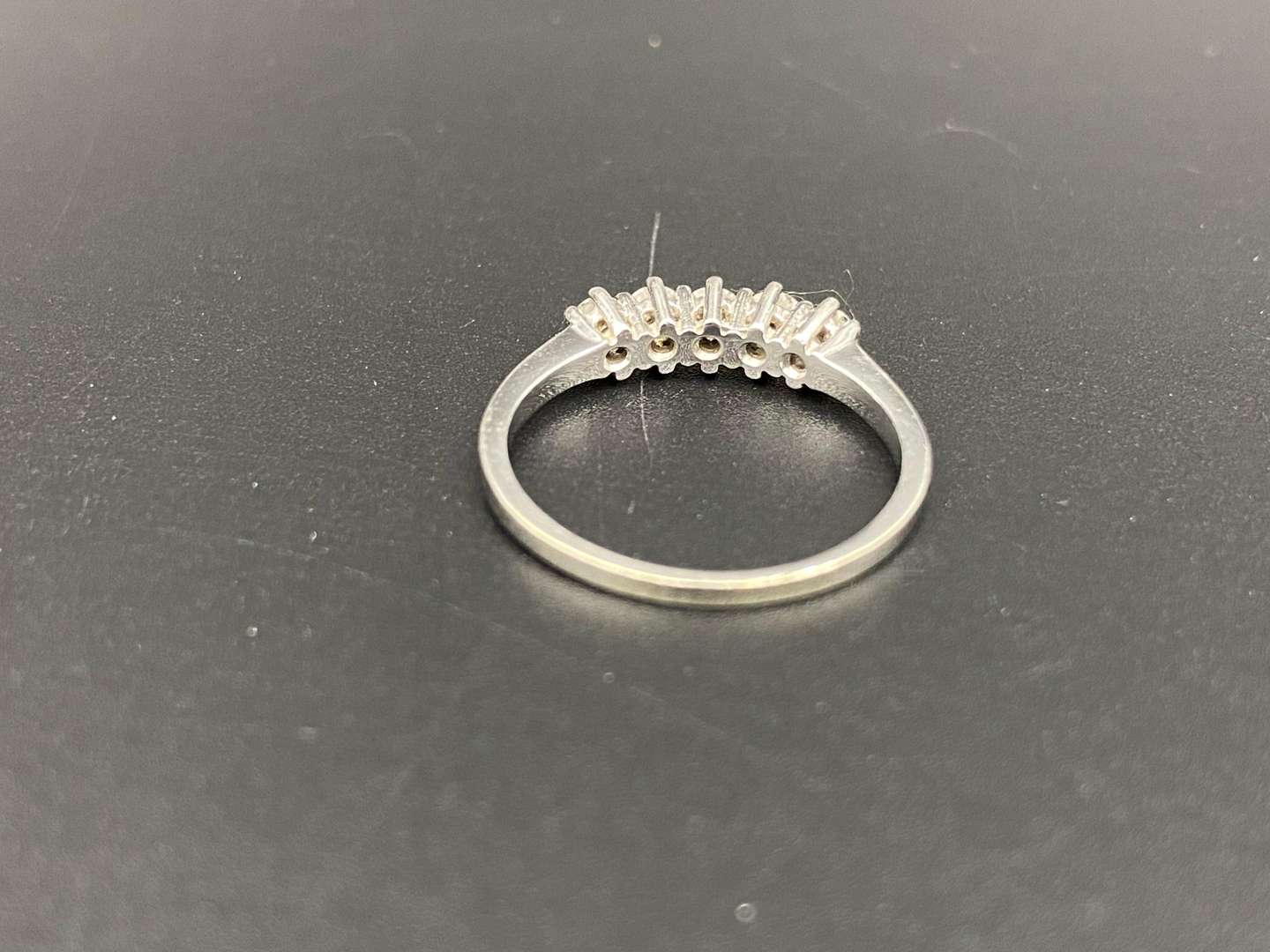 <p>A Diamond set, 9ct white gold ring,</p>