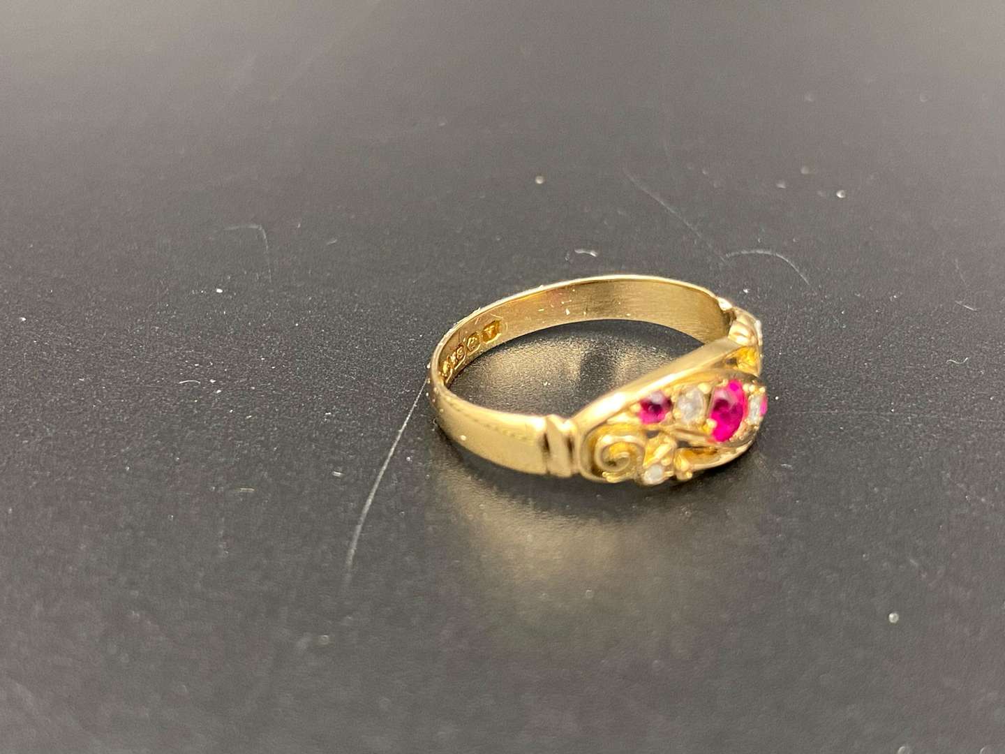 <p>Ruby & Diamond 18ct gold ring</p>