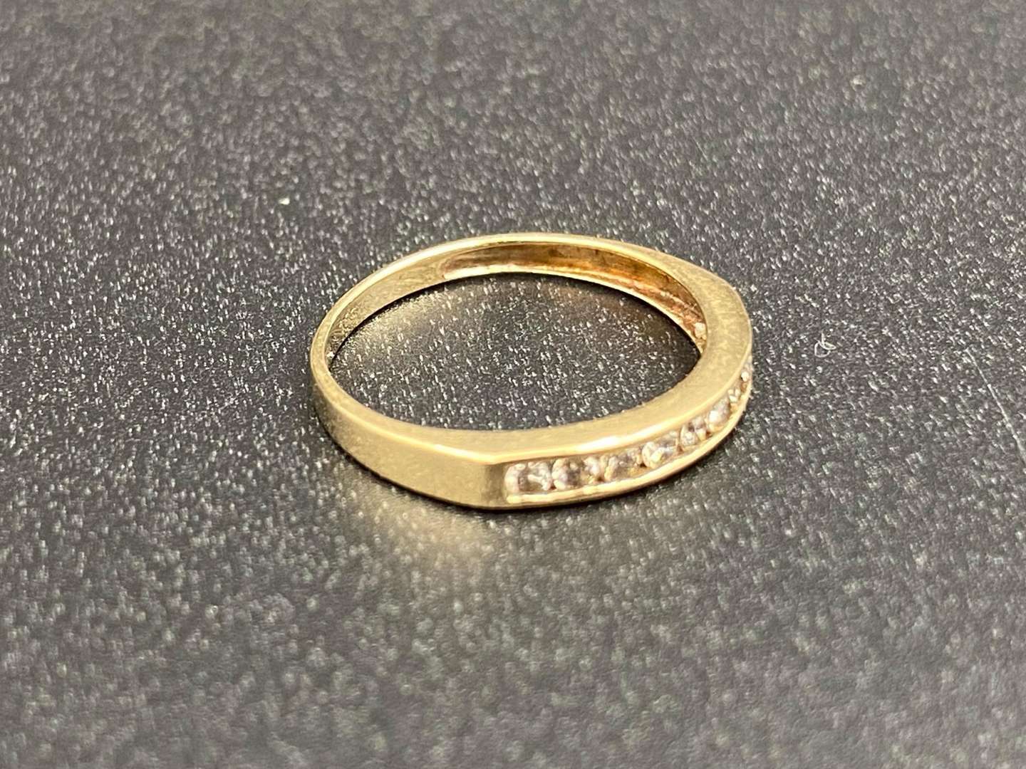 <p>A Diamond set, ½ Eternity ring,</p>
