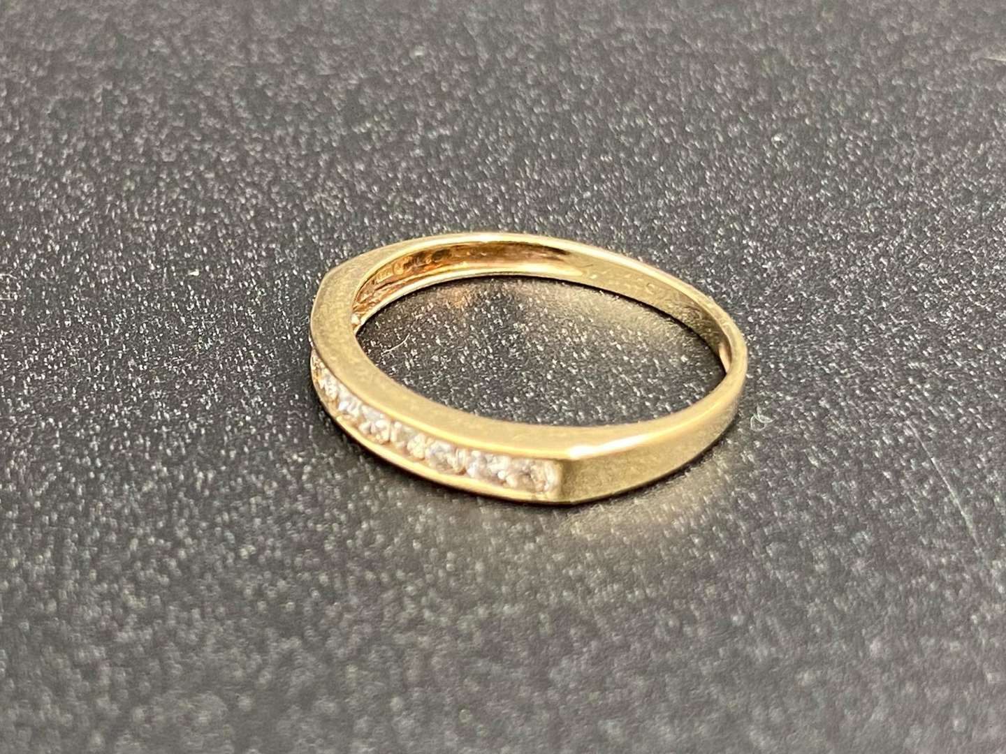 <p>A Diamond set, ½ Eternity ring,</p>